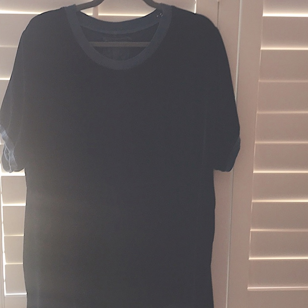 Johnny Was navy Velvet Tee